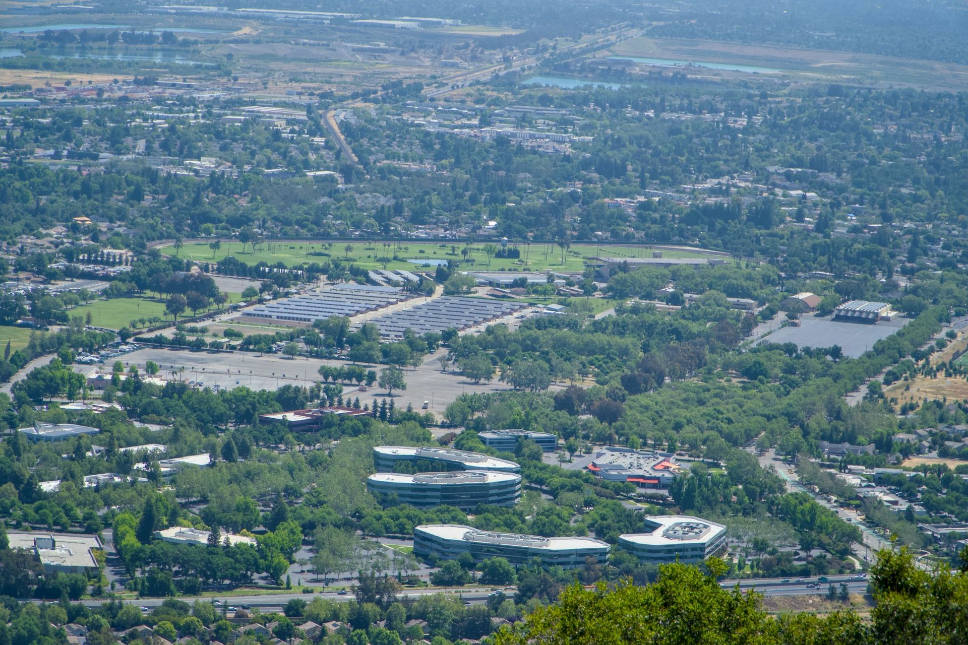The Tri-Valley valley floor from Pleasanton Ridge